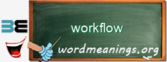 WordMeaning blackboard for workflow
